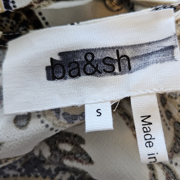 Ba&sh Womens Robe Volver Mini Dress sz S Trendy Bohemian Style Print Gorgeous - Picture 13 of 14